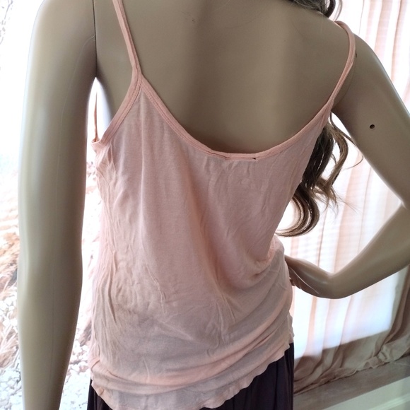 In 2 U Women's Medium/Large Light Pink Stretchy Camisole Tank Top Cami - Picture 2 of 8